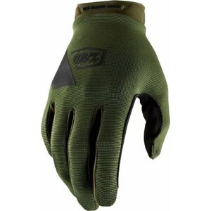 100% Ridecamp Gloves Army Green/Black M Cyklistické rukavice