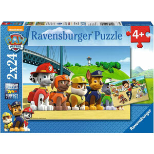 Ravensburger Puzzle Labková patrola Odvážne psy 2 x 24 dielov