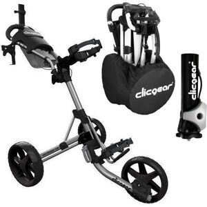 Clicgear Model 4.0 Deluxe SET Matt Silver Manuálny golfový vozík