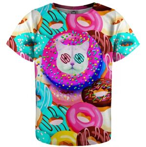 Mr. Gugu and Miss Go Donut Cat T-Shirt for Kids 10-12 yrs
