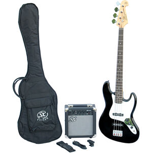 SX SB1 Bass Guitar Kit Čierna