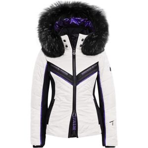 Sportalm Doping Womens Ski Jacket Hood with Fur Optical White 38