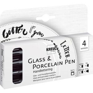 Kreul Glass & Porcelain Pen Handlettering Sada farieb na sklo