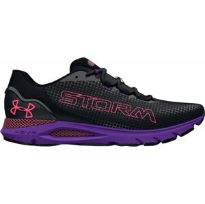 Under Armour Men's UA HOVR Sonic 6 Storm Running Shoes Black/Metro Purple/Black 42,5 Cestná bežecká obuv