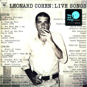 Leonard Cohen - Leonard Cohen: Live Songs (LP)