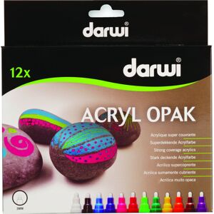 Darwi Acryl Opak Marker Set Mix 12 x 6 ml