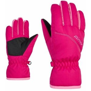 Ziener Lerin Pop Pink 5 Lyžiarske rukavice