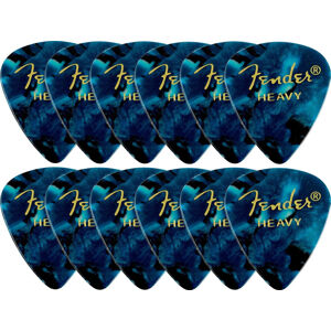 Fender 351 Shape Premium Picks Ocean Turquoise Heavy 12 Pack
