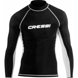 Cressi Rash Guard Man Long Sleeve Tričko Black/White XL
