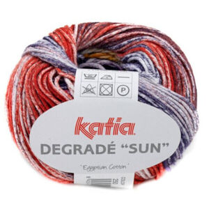 Katia Degrade Sun 250 Pearl Black Berry/Red