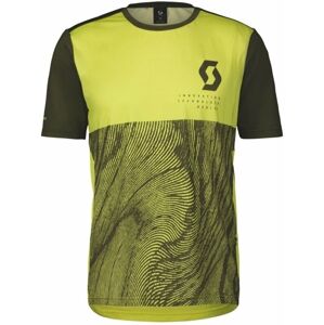 Scott Trail Vertic S/SL Men's Shirt Bitter Yellow/Fir Green L Tričko