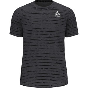 Odlo Zeroweight Engineered Chill-Tec T-Shirt Black Melange XL Bežecké tričko s krátkym rukávom