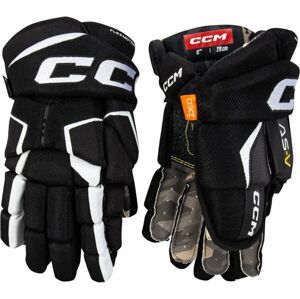 CCM Tacks AS-V JR 12 Black/White Hokejové rukavice
