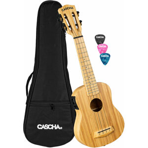 Cascha HH 2312E Sopránové ukulele Bambus