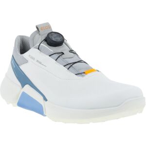 Ecco Biom H4 BOA Mens Golf Shoes White/Retro Blue 39