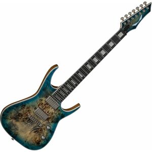 Dean Guitars Exile Select Floyd 7 St Burl Poplar Satin Turquoise Burst