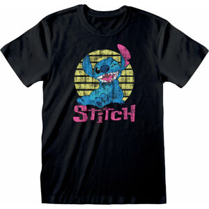 Lilo & Stitch Tričko Vintage Stitch Čierna XL