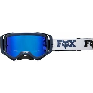 FOX Airspace Nuklr Mirrored Lens Goggles Black Moto okuliare