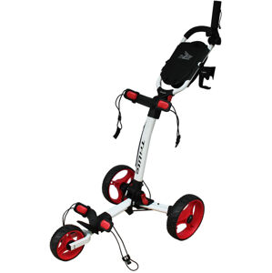 Axglo TriLite White/Red Manuálny golfový vozík