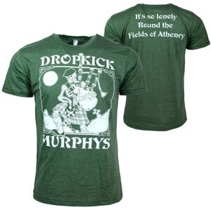 Dropkick Murphys Tričko Vintage Skeleton Piper Green S