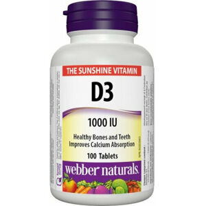 Webber Naturals Vitamin D3 Tablety