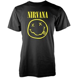 Nirvana Tričko Smiley Logo Čierna M