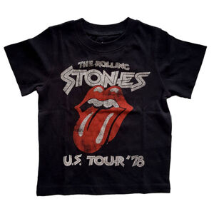 The Rolling Stones Tričko The Rolling Stones US Tour '78 1 rok Čierna