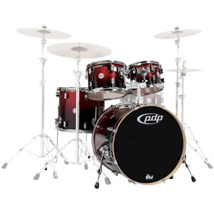 PDP by DW CM3 Concept Maple Shellset Red to Black Sparkle