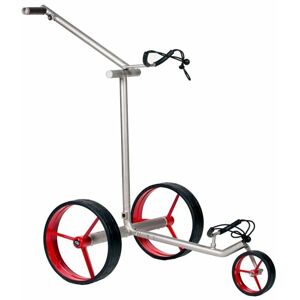 Davies Caddy Premium Brush Silver Matt/Red Elektrický golfový vozík