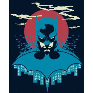 Zuty Maľovanie podľa čísiel Batman v modrej a červenej