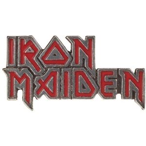 Iron Maiden Red Enamel Odznak Červená