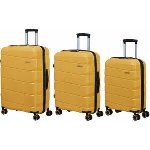 American Tourister Air Move Spinner Suitcase SET Sunset Yellow 32,5 L
