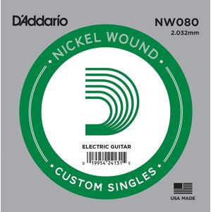 D'Addario NW080 Samostatná struna pre gitaru