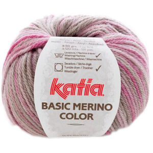 Katia Basic Merino Color 202 Grey/Rose