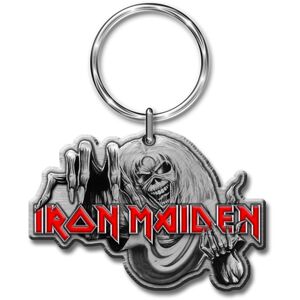 Iron Maiden The Number Of The Beast Kľúčenka Červená-Šedá