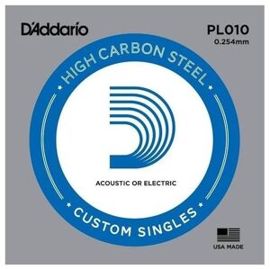 D'Addario PL010 Samostatná struna pre gitaru
