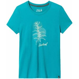 Smartwool Women’s Sage Plant Graphic Short Sleeve Tee Slim Fit Deep Lake M Outdoorové tričko