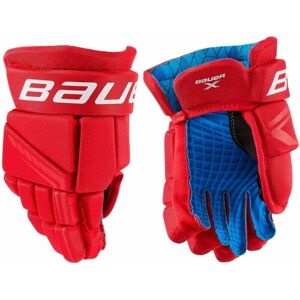 Bauer S21 X YTH 9 Red Hokejové rukavice