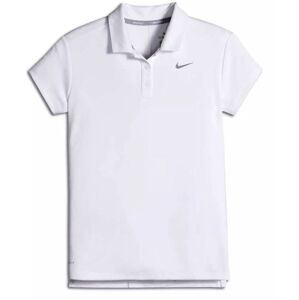 Nike Dry Dámska Polo Košeľa Bez Rukávov White/Flat Silver L