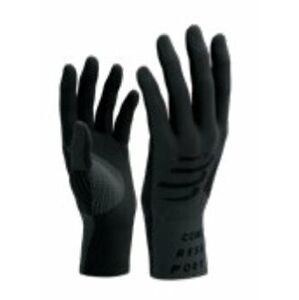 Compressport 3D Thermo Gloves Asphalte/Black S/M Bežecké rukavice