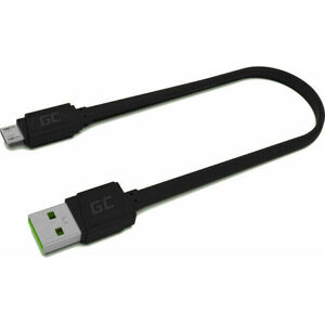 Green Cell KABGC01 GCmatte Micro USB Flat 25 cm Čierna 25 cm USB Kábel