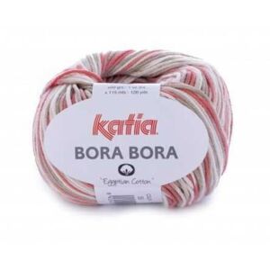 Katia Bora Bora 55 Coral/Pale Brown