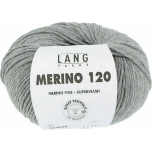 Lang Yarns Merino 120 0324 Gray Melange