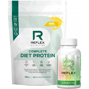 Reflex Nutrition Complete Diet Protein Banán-Zelený čaj 600 g
