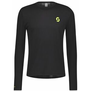 Scott RC Run LS Mens Shirt Black/Yellow 2XL Bežecké tričko s dlhým rukávom