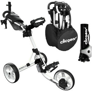 Clicgear Model 4.0 Deluxe SET Matt White Manuálny golfový vozík