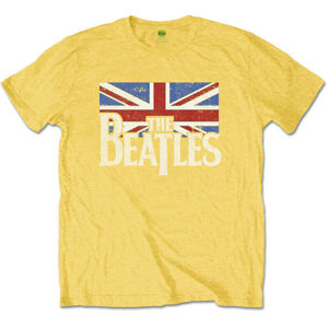The Beatles Tričko Logo & Vintage Flag Yellow 7 - 8 rokov