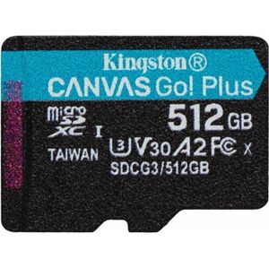 Kingston 512GB microSDXC Canvas Go! Plus U3 UHS-I V30 SDCG3/512GBSP