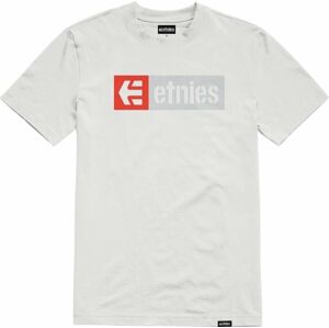 Etnies Outdoorové tričko New Box Tee White/Grey/Red 2XL