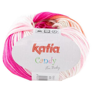 Katia Candy 678 Rose/White/Stone Grey
